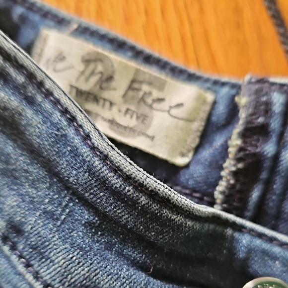 We The Free Blue Flare Wide Leg Jeans - Picture 2 of 5